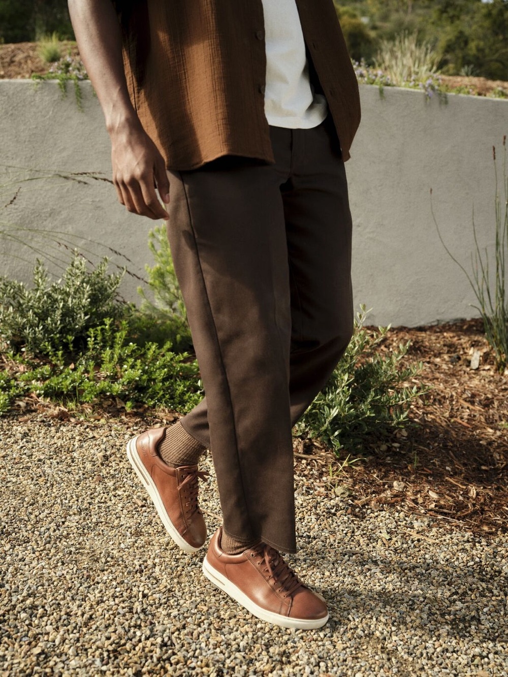 Birkenstock Brown Leather Shoe | Bend Low | Leather | Cognac 42 regular